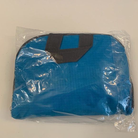 Foldable Waterproof Backpack-Gender Neutral - Blue - NWT - Picture 9 of 9